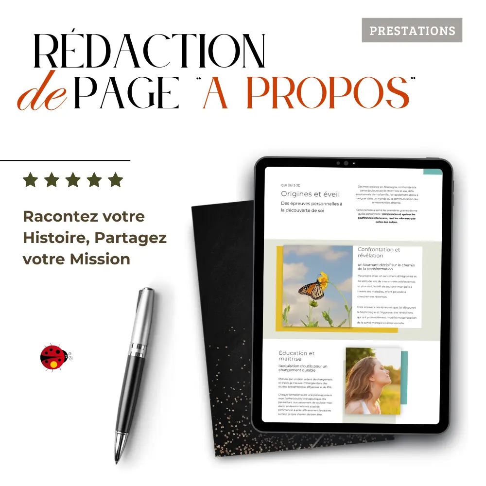 Rédaction pour la Page "À Propos" 