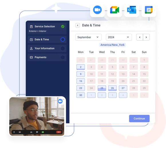 AMELIA - Extension pour la prise de RDV & Evènements