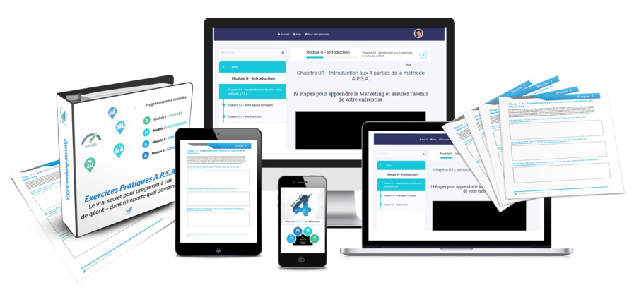 Méthode A.P.S.A pour trouver des clients et acquérir des compétences dans le marketing